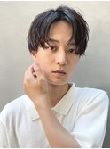 ビジネスヘア×ナチュラルセンターパート