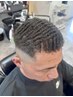 【BARBERスタイル】漢のパーマSTYLE+美眉カット+シェービング+マッサージ