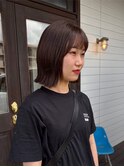 外ハネボブ×シースルーバング