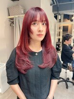 ディーエックス スリー(Dxxxx III)&nbsp;ブリーチなしダブルカラー チェリーレッド カラー TOMOKI