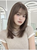 ボブ/レイヤーカット/グレージュカラー/表参道