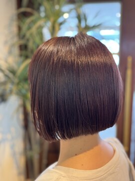 フラット 千葉(Flat.) ボルドーピンク/ボブ【千葉】