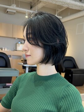 ザックジングウ 表参道(ZACC JINGU) ボブ/前髪なし/かきあげ前髪