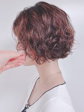 モリオフロムロンドン 原宿本店(morio from London) 【morio 原宿】ニュアンスボブパーマ くるくる外国人風
