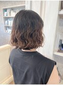 福山美容室Caaryゆるふわミディアムゆるふわパーマ20代30代40代
