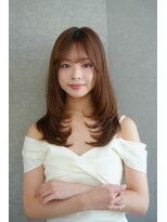 シーシンジュク 新宿南口(Sea shinjuku)&nbsp;ココアベージュ×レイヤー[小顔/黒髪/オリーブグレー]