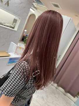 髪質改善/透明感カラー/ピンクブラウン【山田 真子】