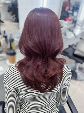 h25レイヤーカット暖色カラーブリーチなしダブルカラー