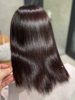 シャルムバイケンジ(Charm.by KENJE) 天使の縮毛矯正銀座髪質改善前髪ピンクベージュアンブレラカラー