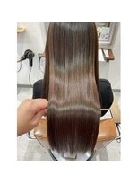 アンジュール 鹿児島中央店(UNJOUR.) 透明感春カラー◎うる艶ストレートロング