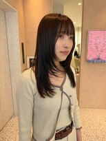 オン キャナルシティ博多前店(on)&nbsp;【晴音】ロングレイヤー/オリーブブラウン/ロング/30代