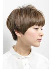 【keep hair design】ナチュラルマッシュショート☆透明感