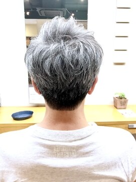 白髪混じり 束感スタイル L ヘアーメイク マーズ 売布店 Hair Make Mars のヘアカタログ ホットペッパービューティー