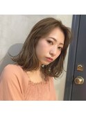 【carlm上川美幸】ボブ×ハイトーンベージュ