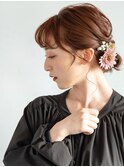 結婚式や二次会、パーティにも♪編み込みダウンヘアアレンジ