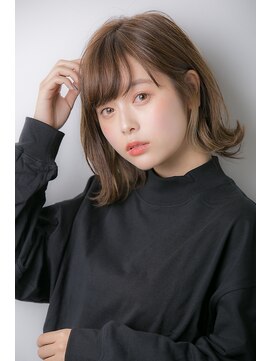 ユーフォリア 銀座本店(Euphoria) 小顔前下がり外ハネボブ☆インナーカラー