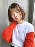 - 柔らかい雰囲気が素敵なミディアムボブ -