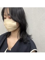 エヌ(N)&nbsp;ブルーブラック × 艶感くびれヘア