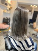30代40代50代大人可愛いグレージュカラーくびれミディアム代官山