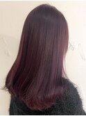 10代/20代/暗めの大人ピンクカラー/ロング/ダブルカラー/