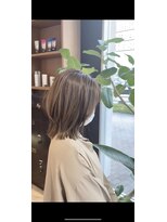 アース 三田南ウッディタウン店(HAIR&MAKE EARTH) 20代30代ナチュラルくびれボブ毛先パーマ肩ラインモテ髪