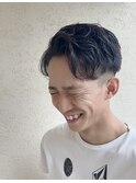 かきあげセンターパート