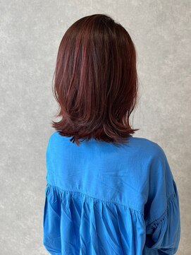 オブジェ シエル(obje't ciel) 【obje't cielj】くびれボブ/レッドブラウン 【暮石 唯】