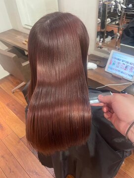 キュア 表参道(CURE) 黒髪/グレージュカラー/ココアベージュ/ヘルシーロング/表参道