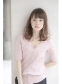 黒髪/グレーベージュ/レイヤーロング/前髪パーマ/銀座