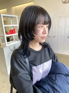 クリアーオブヘアー 池下店(clear OF HAIR) ウルフカット×暗髪カラー