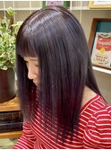 美髪ストレートカット/毛先グラデーション