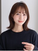 セミディ/イメチェン/外ハネボブ/切りっぱなしボブ/美髪/卵型