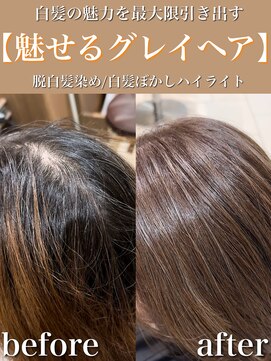 アッシュ 大泉学園店(Ash) 魅せるグレイヘア×シフォンベージュ【Ash大泉学園 横山】