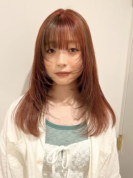 チーカ(chica) orange brown ×　brown design