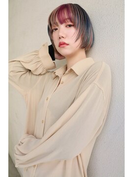 ブゾン(buZon) 【buZonブゾン】セクションカラー×ショートボブ