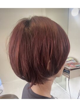 アナログノイ(analog noi) 赤系カラー丸みボブ