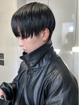 アイティーバイアルバム 松戸店(IT by ALBUM) 黒髪小顔ネビージュワンレンくすみベージュ_ba502361
