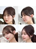 2wayバング 韓国前髪 シースルー 顔周り4選