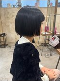 小学生の女の子キッズカット内巻きになるボブカット