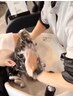 似合わせカット＋透明感カラー＋頭皮クレンジングアロマヘッドスパ30分￥11500