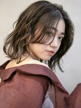 ユートラクト 守口竜田通り店(U-tract) 【U-tract】似合わせカット×ウェーブミディアム/メルティカラー