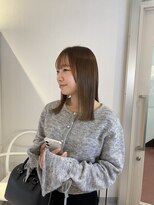 アム(amu) ロブ/ボブ/前髪カット/ミディアムヘア/ブリーチなしカラー