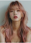 イメチェン　外はね　ボブ　美髪　ワイドバング　ブルーブラック