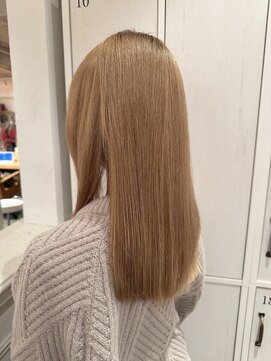 テラス 銀座(terrace) ブリーチ/ダブルカラー/ベージュ/髪質改善/銀座/30代/20代