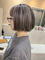 アスラン(ASLAN)&nbsp;【aslan】コントラストハイライト/白髪ぼかしハイライト/ボブ