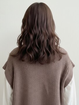 ヘアメイク アージュ 天神西通り店(HAIR MAKE age) マロンベージュ デジタルパーマ  ミディアムレイヤー 白髪染め