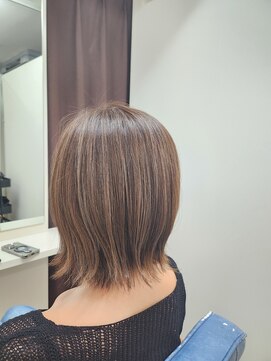 シーク センター南店(seek) ハイライト外はねボブ