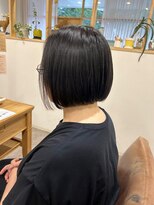 メルク ユニ(merc.uni)&nbsp;切りっぱなしボブ黒髪