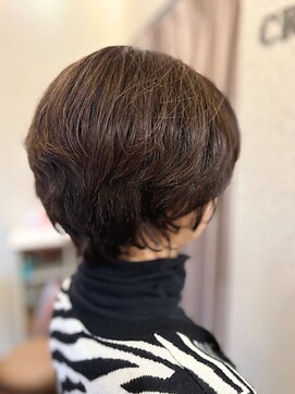 クロス(CROSS) 白髪染め/大人可愛いショート/50代60代/ミセスヘア