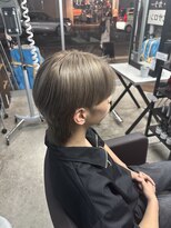 クレオ 福大通り店(CREO)&nbsp;ウルフ×ホワイトベージュカラー